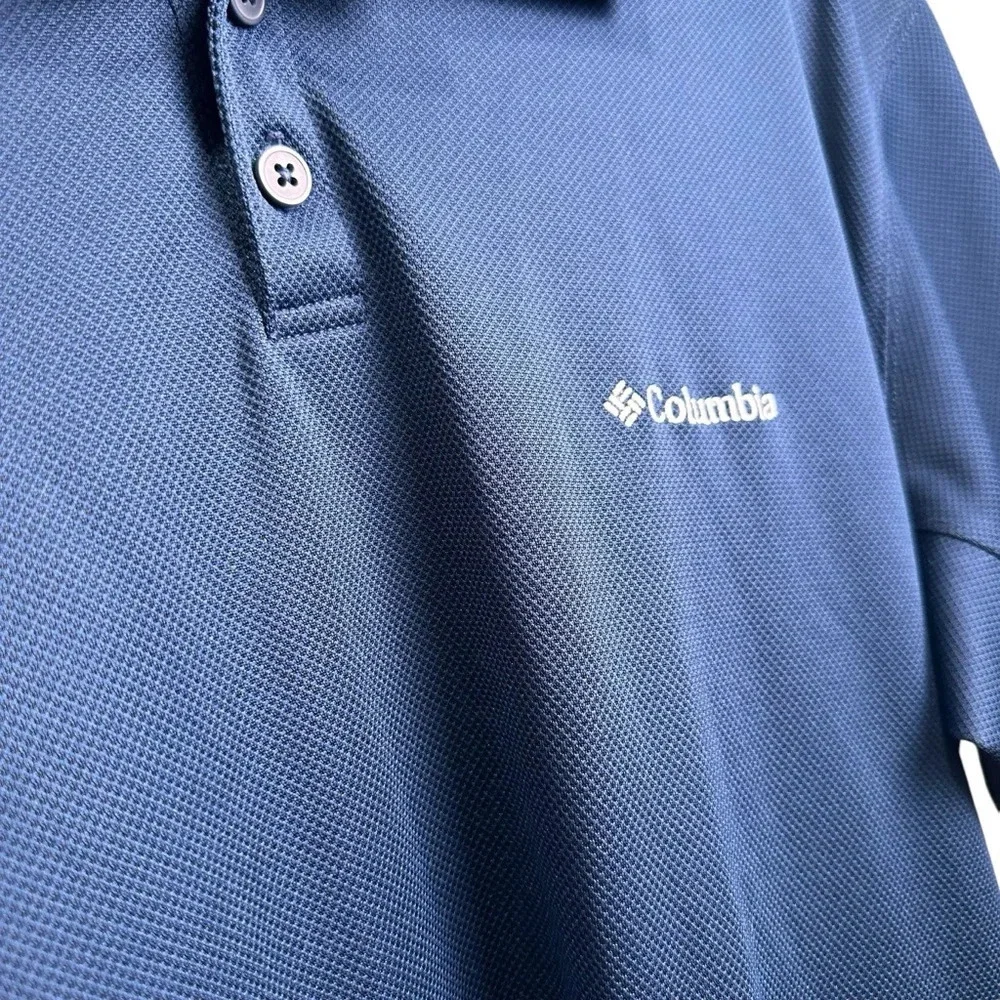 Columbia Men’s MED Navy Omni-Shade Golf Polo